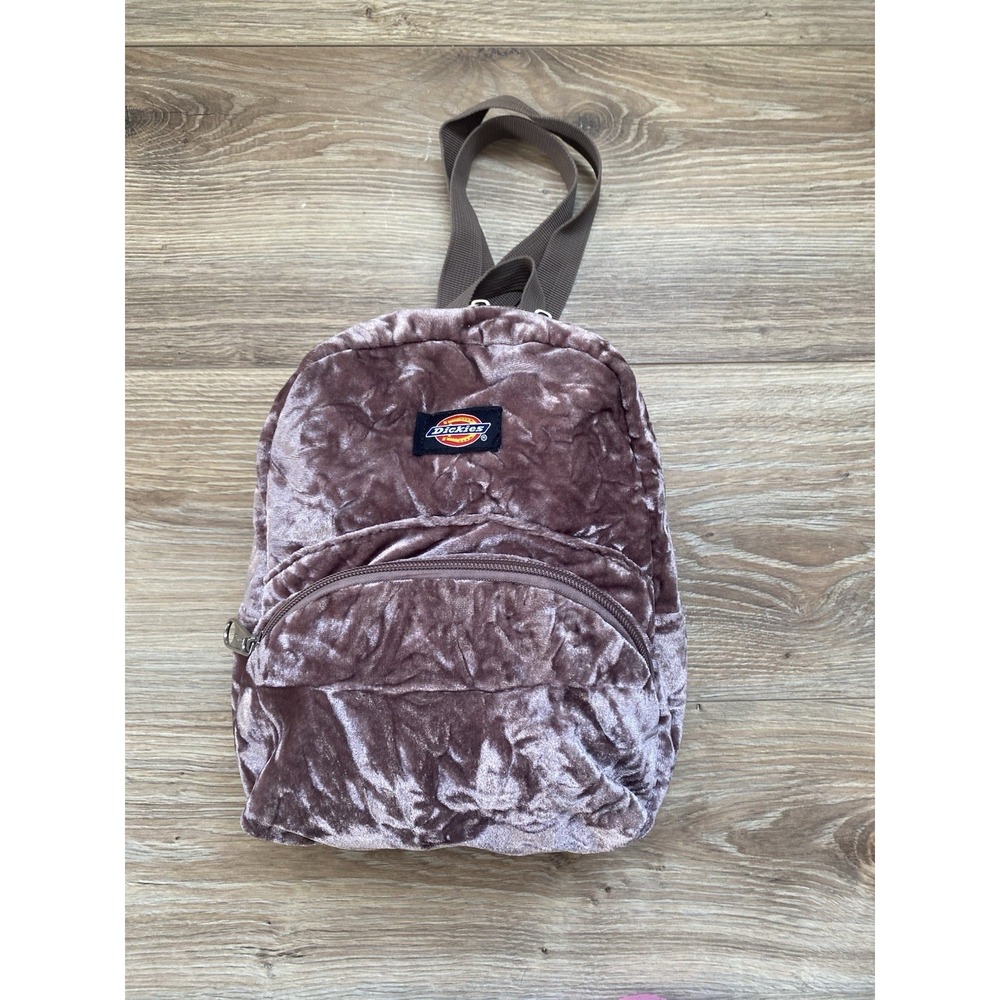 Dickies Crushed Velvet Mini Day Pack‎ Pink